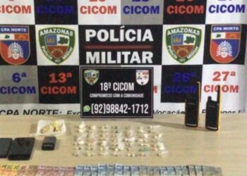 Trio é preso por tráfico de drogas em “boca de fumo” na zona Norte de Manaus