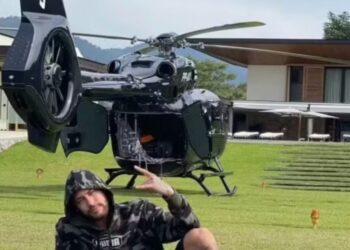 Helicóptero de R$ 50 milhões de Neymar é impedido de voar no Brasil; entenda