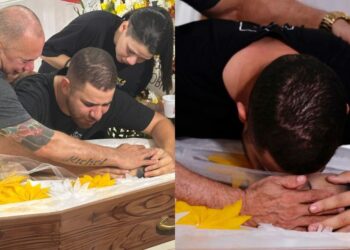 Velório marcado por emoção: homem dá último adeus a esposa e filha que morreram em acidente em Manaus