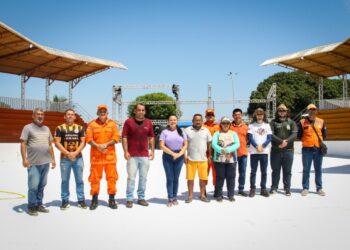 VISITA TÉCNICA Prefeitura de Parintins monta grandiosa estrutura para realizar o maior Festival do Mocambo