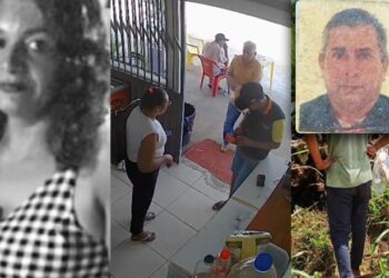 Homem mata a ex-mulher a tiros em mercadinho e morre minutos depois durante fuga na estrada