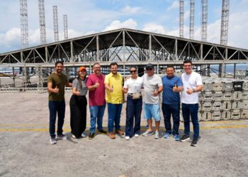 Prefeito Renato Junior vistoria montagem de palco do ‘#SouManaus Passo a Paço 2026’ e programação será apresentada nesta segunda-feira, 24/8